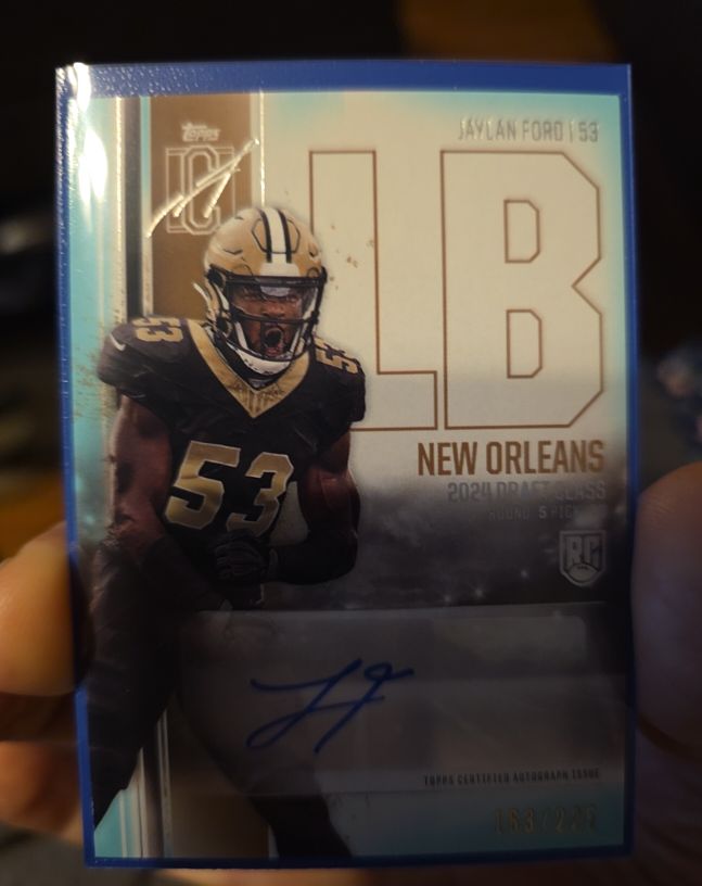 2024 Topps Signature Class #163 Jaylan Ford — front