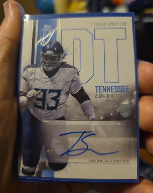 2024 Topps Signature Class #RCA-TSW T'Vondre Sweat — front
