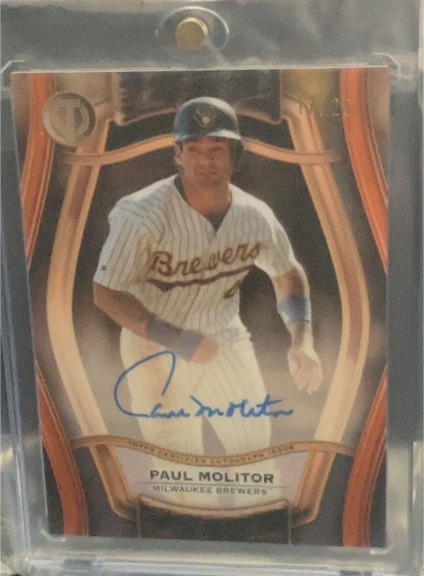 2025 Topps Tribute Pillars of the Game Auto Paul Molitor — front