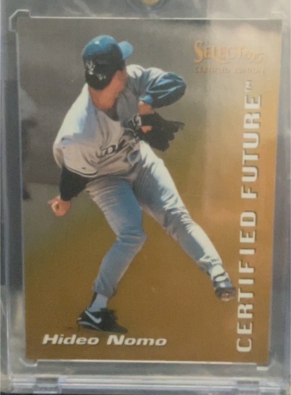 1995 Select Certified Future #3 Hideo Nomo — front
