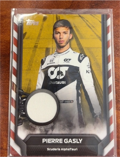 2021 Topps Formula 1 Relics #F1R-PG Pierre Gasly — front