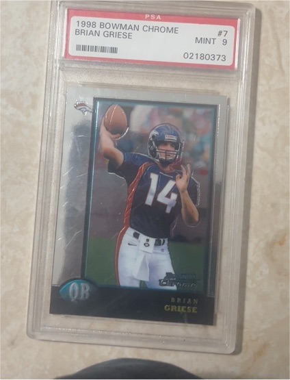 1998 Bowman Chrome #7 Brian Griese — front