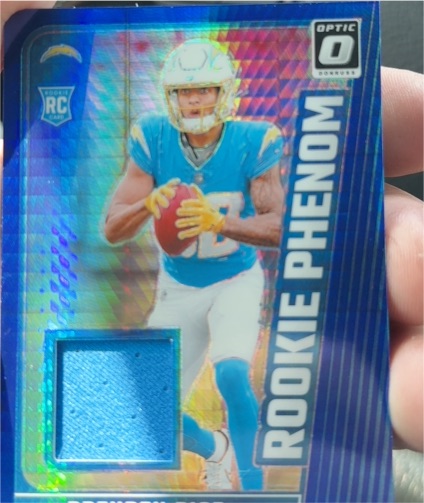 2024 Donruss Optic #RPB-BRE Brenden Rice Rookie Phenom Blue Hyper — front