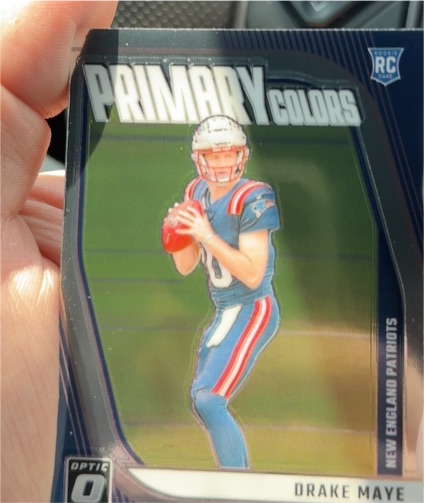 2024 Panini Donruss Optic #3 Drake Maye Rookie Primary Colors — front