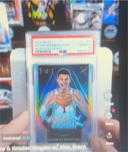2023-24 Panini Select Neon Icons #13 Victor Wembanyama — front