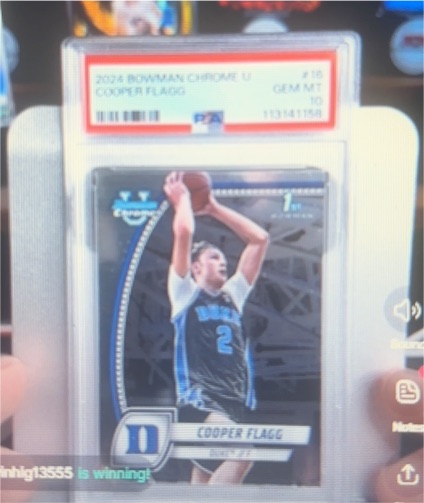 2024 Bowman Chrome University #16 Cooper Flagg — front