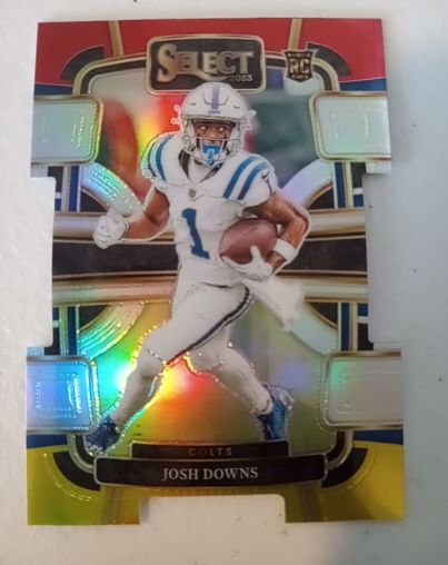 2023 Panini Select #44 Josh Downs Concourse Die-Cut Rookie — front