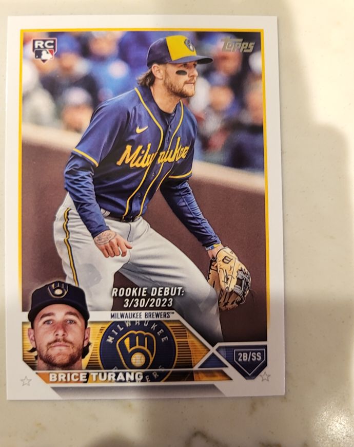 2023 Topps Update #US101 Brice Turang — front