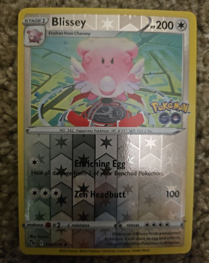2022 Pokémon GO #052 Blissey — front
