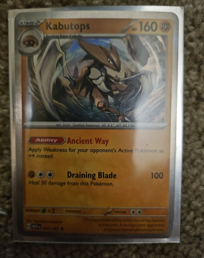 2023 Pokémon Scarlet & Violet 151 #141 Kabutops — front