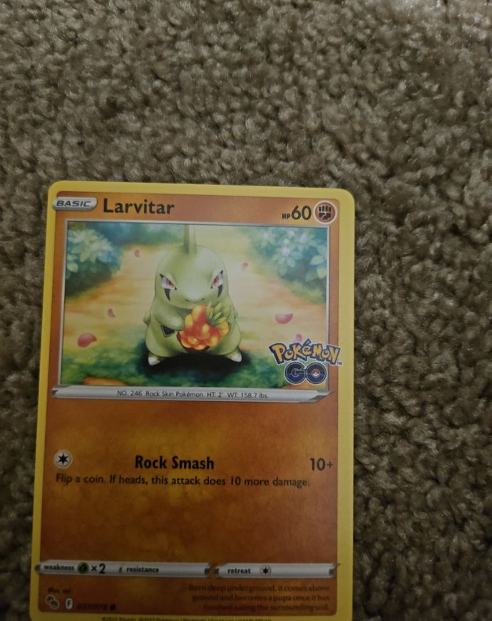 2022 Pokémon GO #037 Larvitar — front