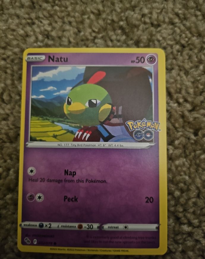 2022 Pokemon TCG Pokemon GO #032 Natu — front