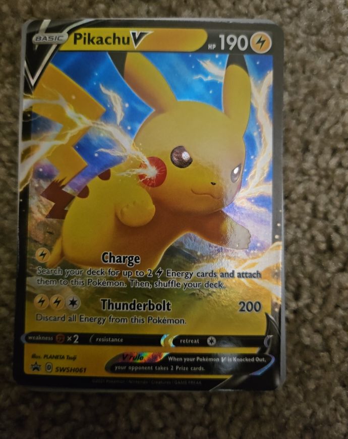 2021 Pokémon SWSH #SWSH061 Pikachu V — front