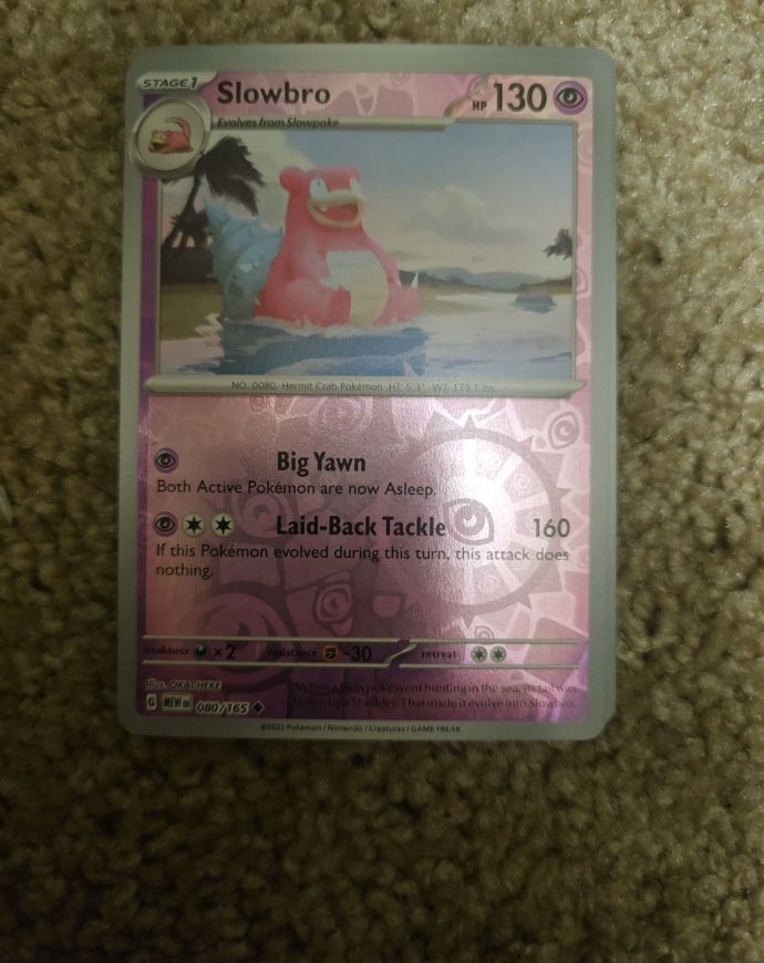 2023 Pokémon Scarlet & Violet 151 #080 Slowbro — front