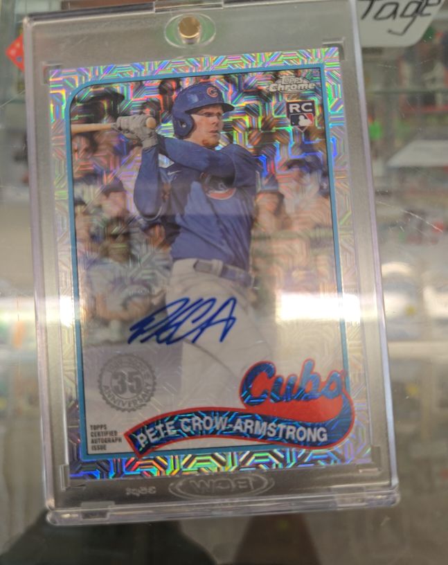 2024 Topps Series 2 1989 Chrome Silver Pack Mojo Autographs Pete Crow-Armstrong — front
