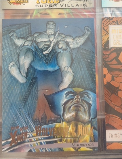 1996 Fleer Ultra X-Men #54 Wolverine & Hulk — front