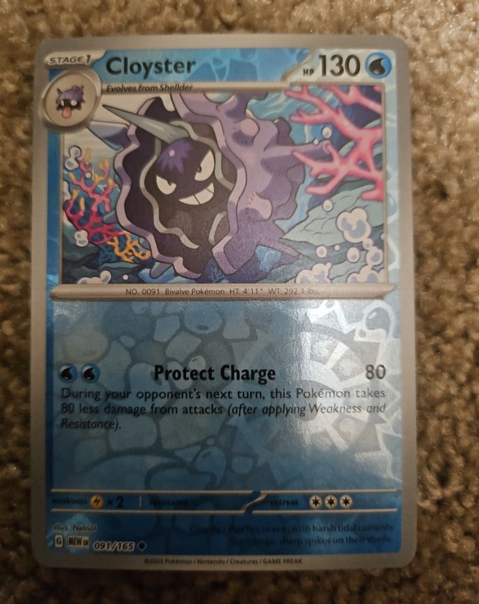 2023 Pokémon Scarlet & Violet 151 #091 Cloyster — front