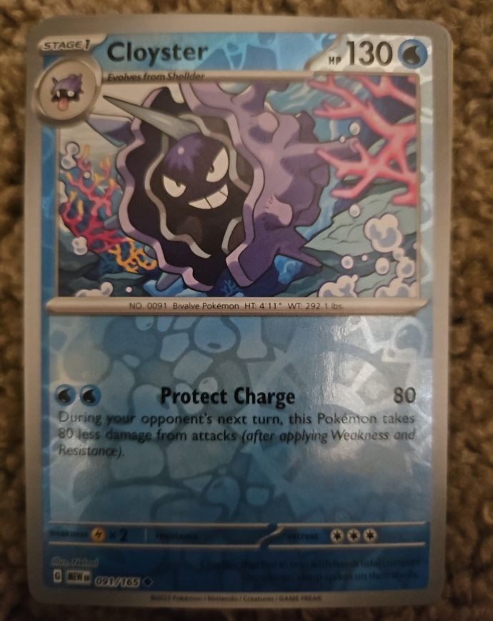 2024 Pokémon Scarlet & Violet 151 #091 Cloyster — front