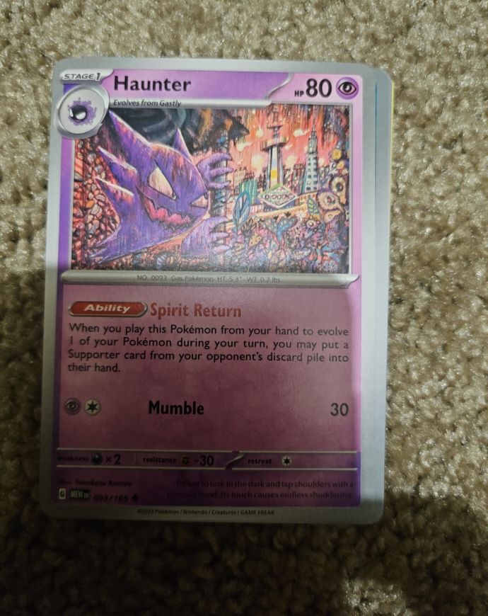 2023 Pokémon Scarlet & Violet 151 #093 Haunter — front