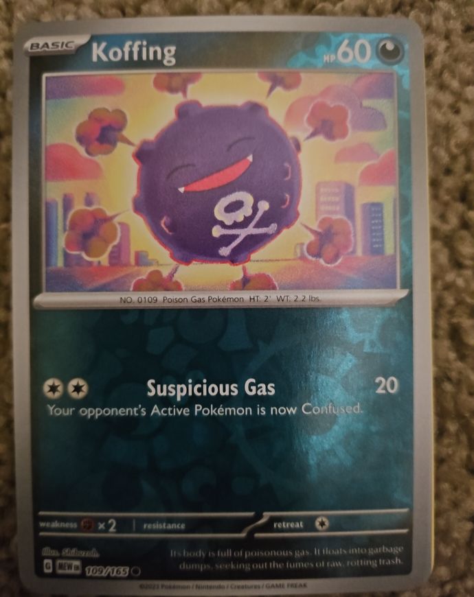 2023 Pokemon Scarlet & Violet 151 #109 Koffing — front