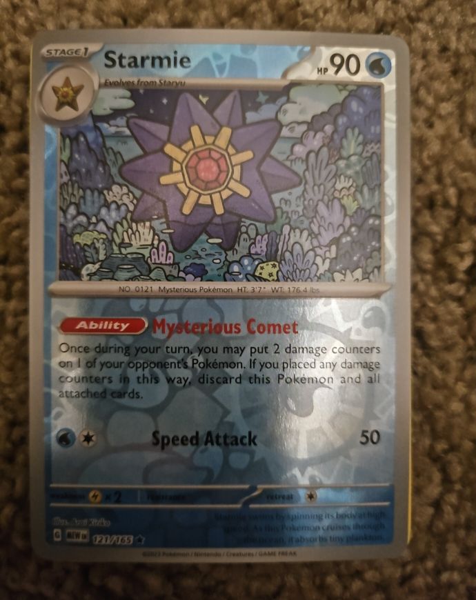 2023 Pokémon Scarlet & Violet 151 #121 Starmie — front