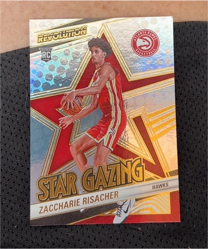 2024-25 Panini Revolution #16 Zaccharie Risacher Star Gazing Rookie — front