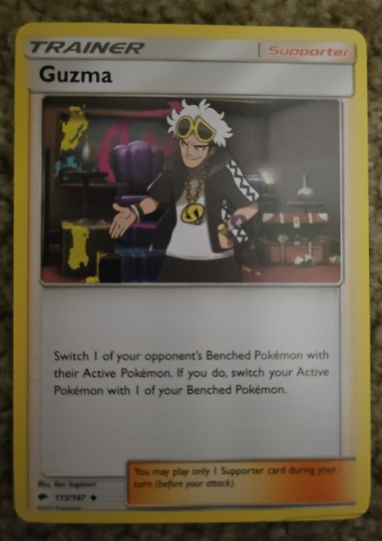 2017 Pokémon SM Burning Shadows #115 Guzma — front