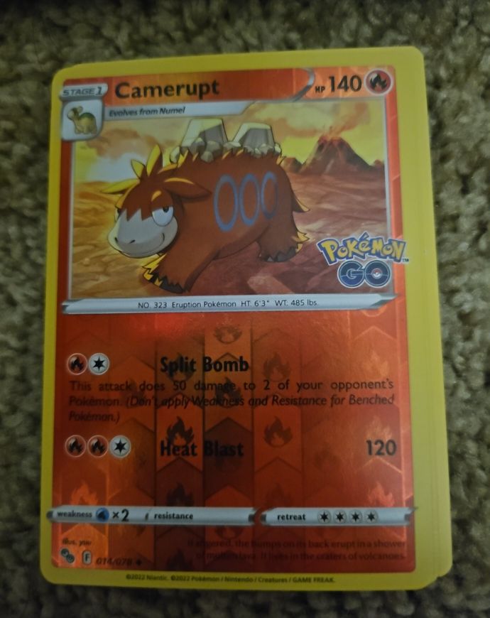 2022 Pokémon GO #014 Camerupt — front
