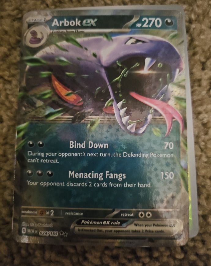 2023 Pokémon TCG Scarlet & Violet 151 #024 Arbok ex — front