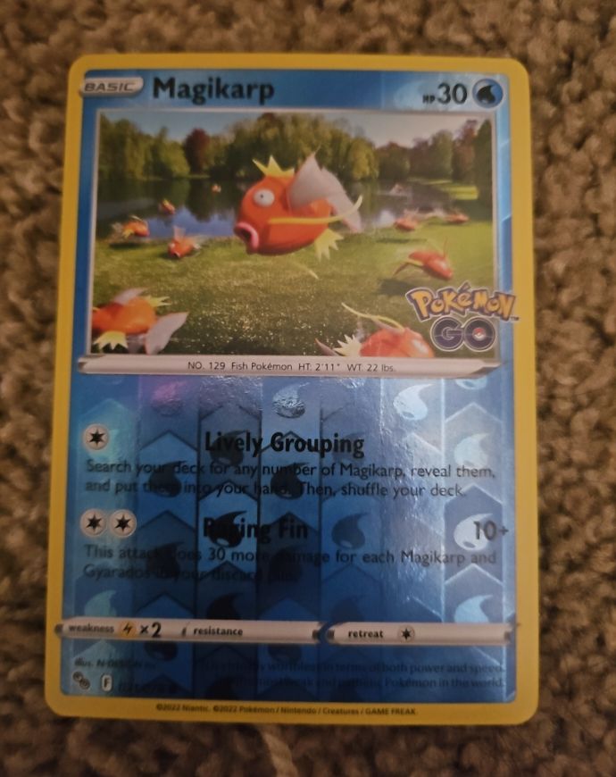 2022 Pokémon GO #21 Magikarp — front