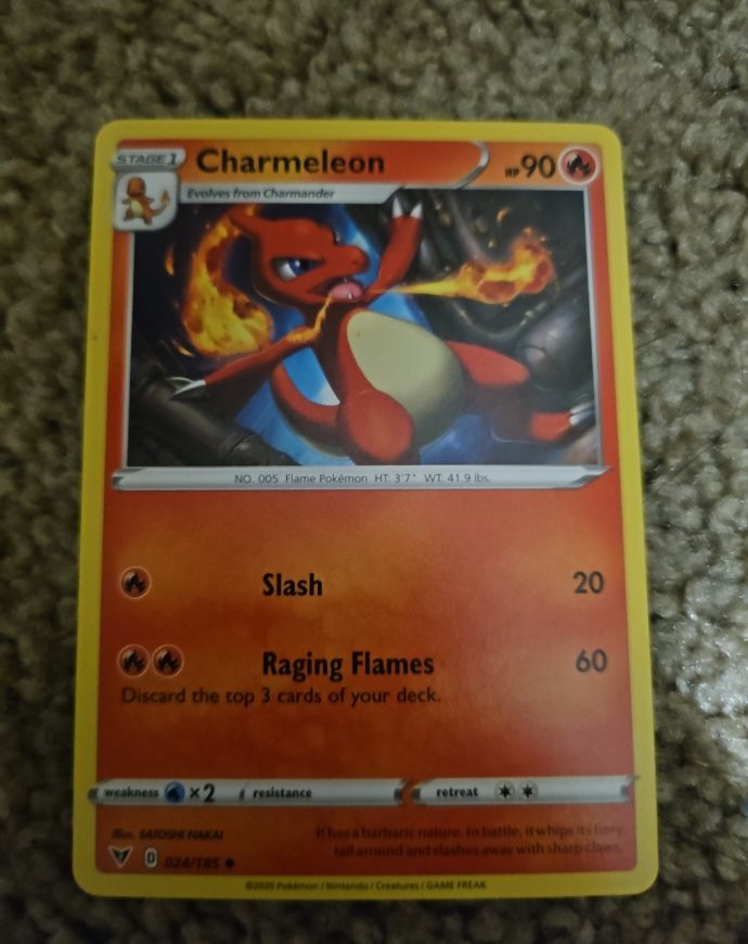 2020 Pokémon Vivid Voltage #024 Charmeleon — front