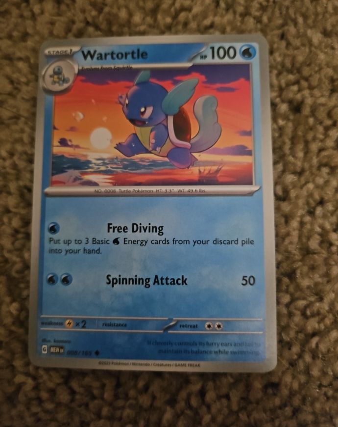 2023 Pokémon Scarlet & Violet 151 #008 Wartortle — front