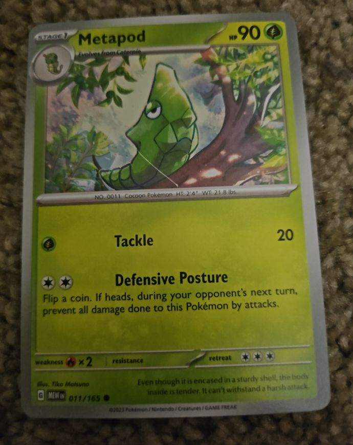2023 Pokémon TCG Scarlet & Violet 151 #011 Metapod — front