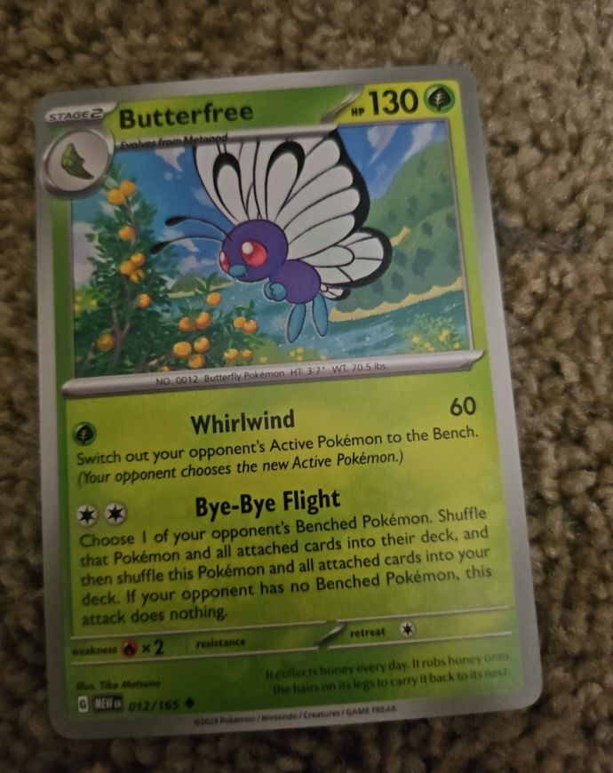 2023 Pokémon Scarlet & Violet 151 #012 Butterfree — front