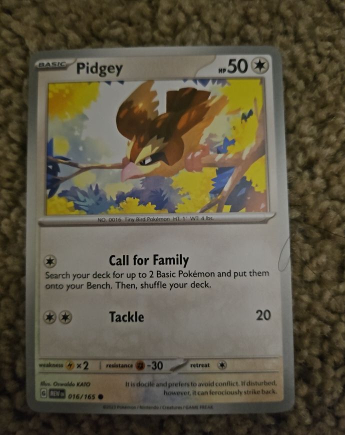 2023 Pokémon Scarlet & Violet 151 #016 Pidgey — front