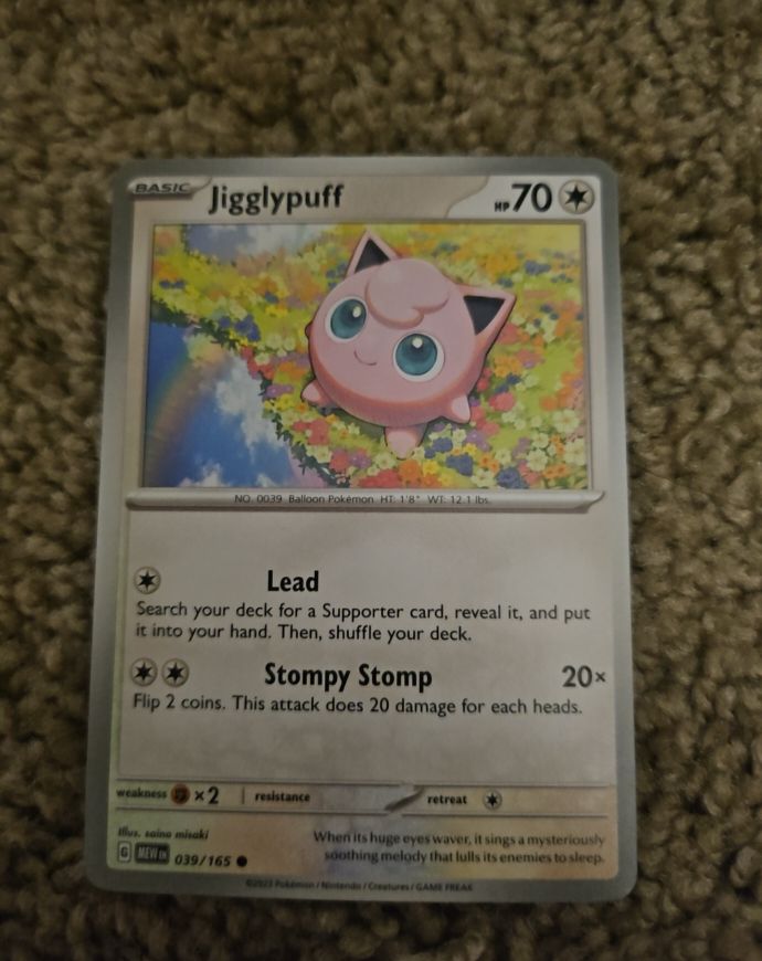 2023 Pokémon Scarlet & Violet 151 #039 Jigglypuff — front