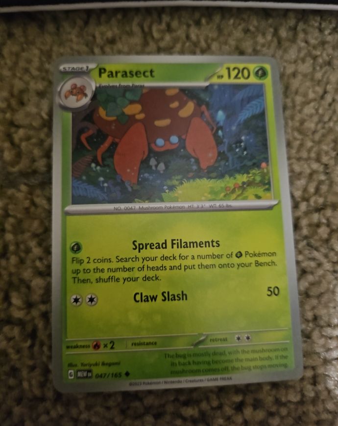 2023 Pokémon Scarlet & Violet 151 #047 Parasect — front