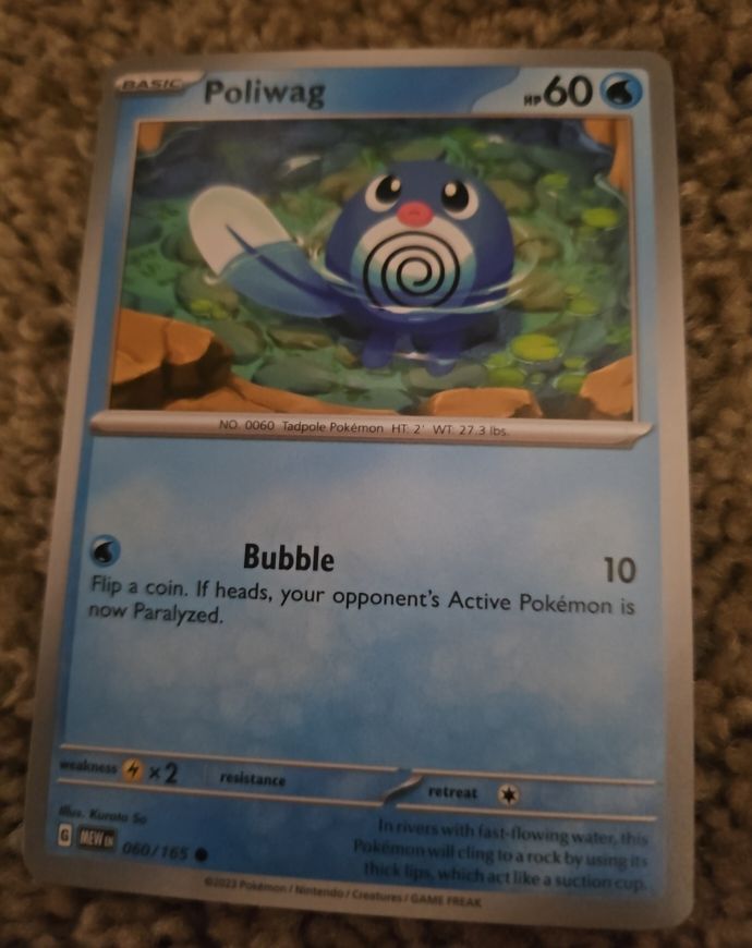 2023 Pokemon Scarlet & Violet 151 #060 Poliwag — front