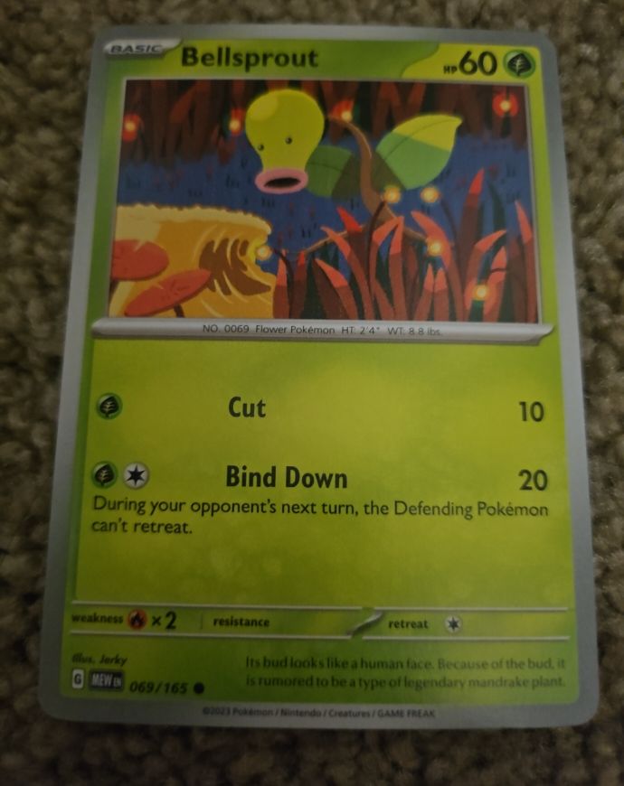 2023 Pokemon Scarlet & Violet 151 #069 Bellsprout — front