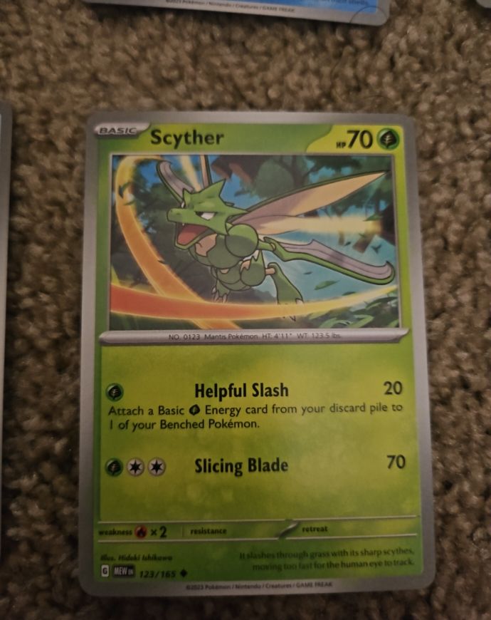 2023 Pokémon Scarlet & Violet 151 #123 Scyther — front