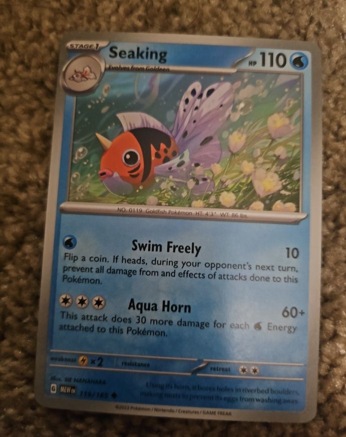 2023 Pokémon Scarlet & Violet 151 #119 Seaking — front