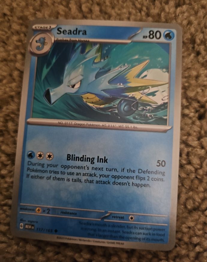 2023 Pokémon Scarlet & Violet 151 #117 Seadra — front