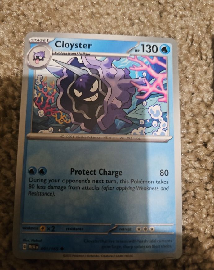 2023 Pokemon Scarlet & Violet 151 #091 Cloyster — front
