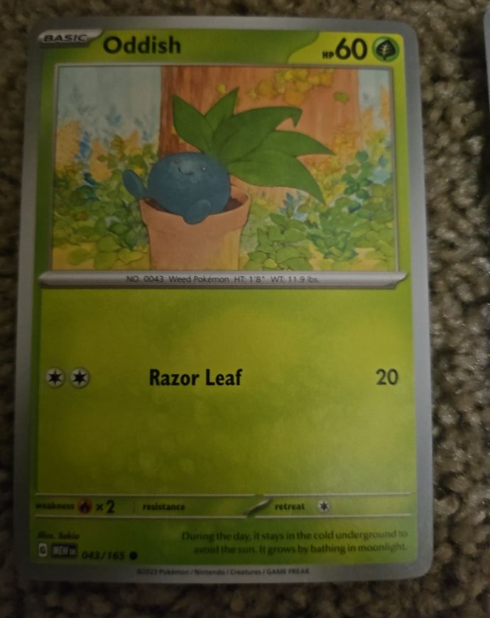2023 Pokemon Scarlet & Violet 151 #043 Oddish — front