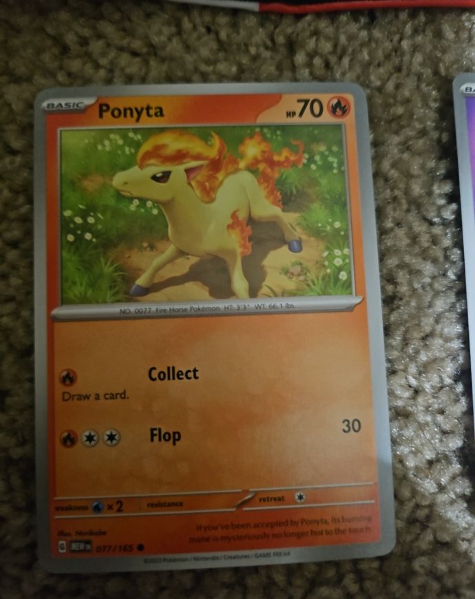 2023 Pokémon Scarlet & Violet 151 #077 Ponyta — front