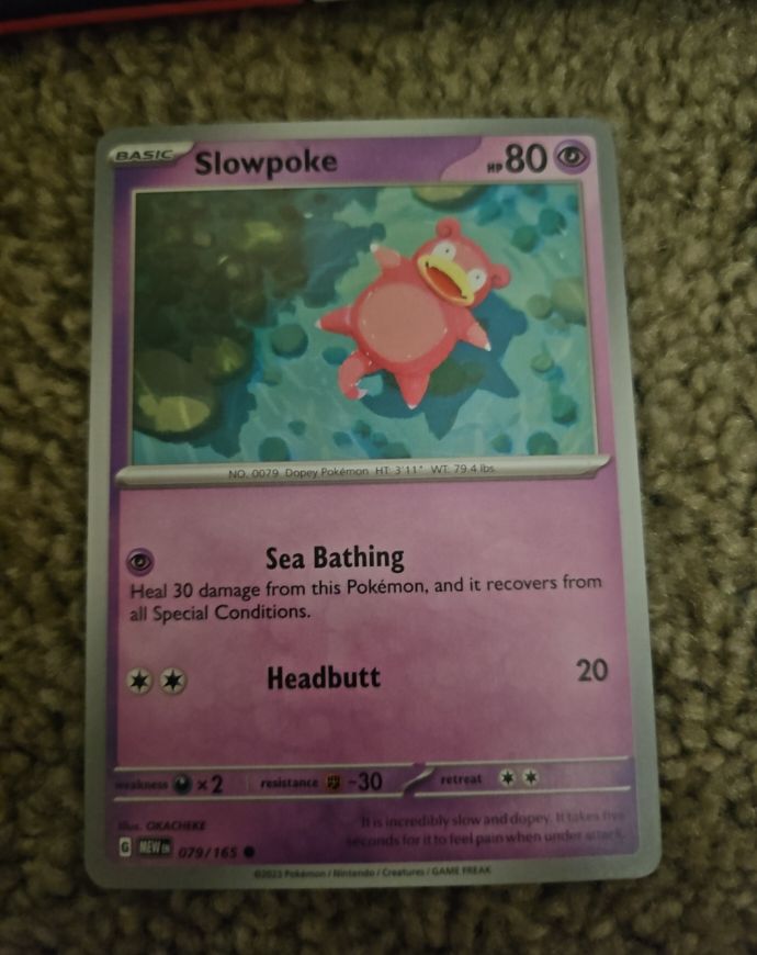 2023 Pokémon Scarlet & Violet 151 #079 Slowpoke — front