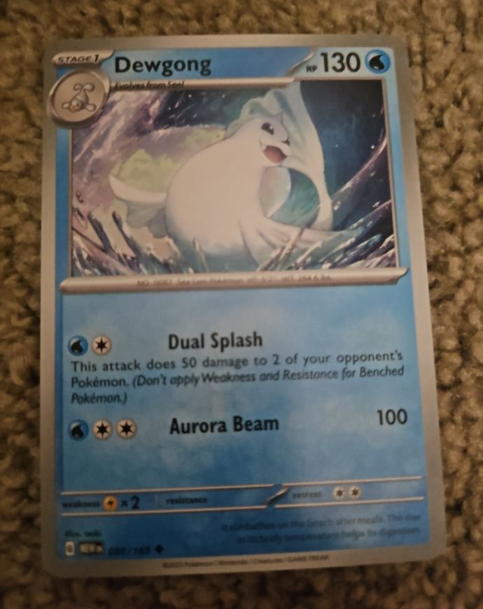 2023 Pokémon Scarlet & Violet 151 #087 Dewgong — front