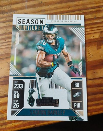 2024 Panini Contenders Season Ticket #80 Saquon Barkley — front