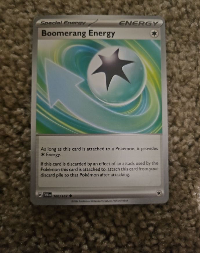 2024 Pokemon Twilight Masquerade #166 Boomerang Energy — front