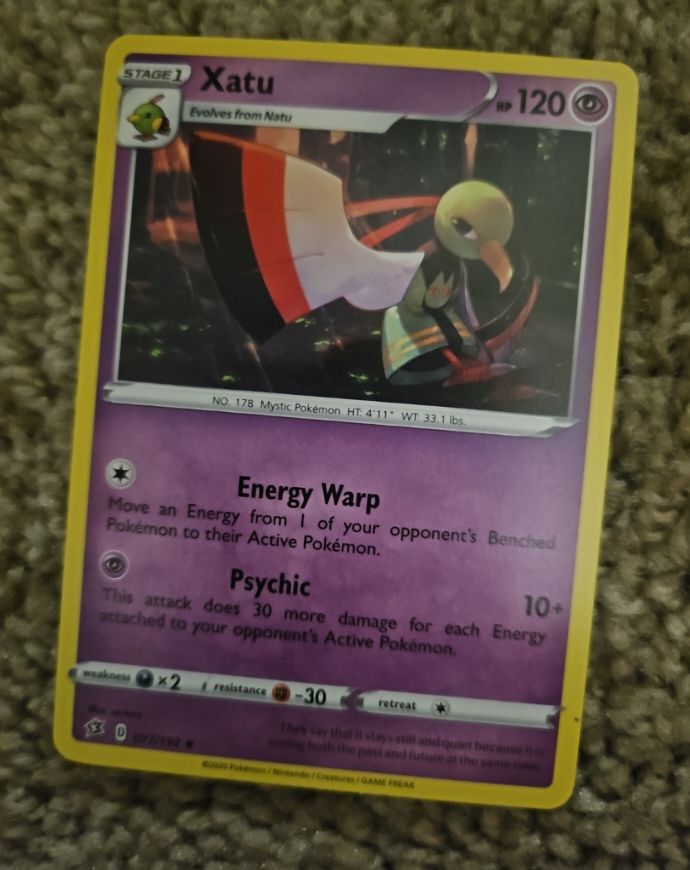 2020 Pokemon Rebel Clash #077 Xatu — front